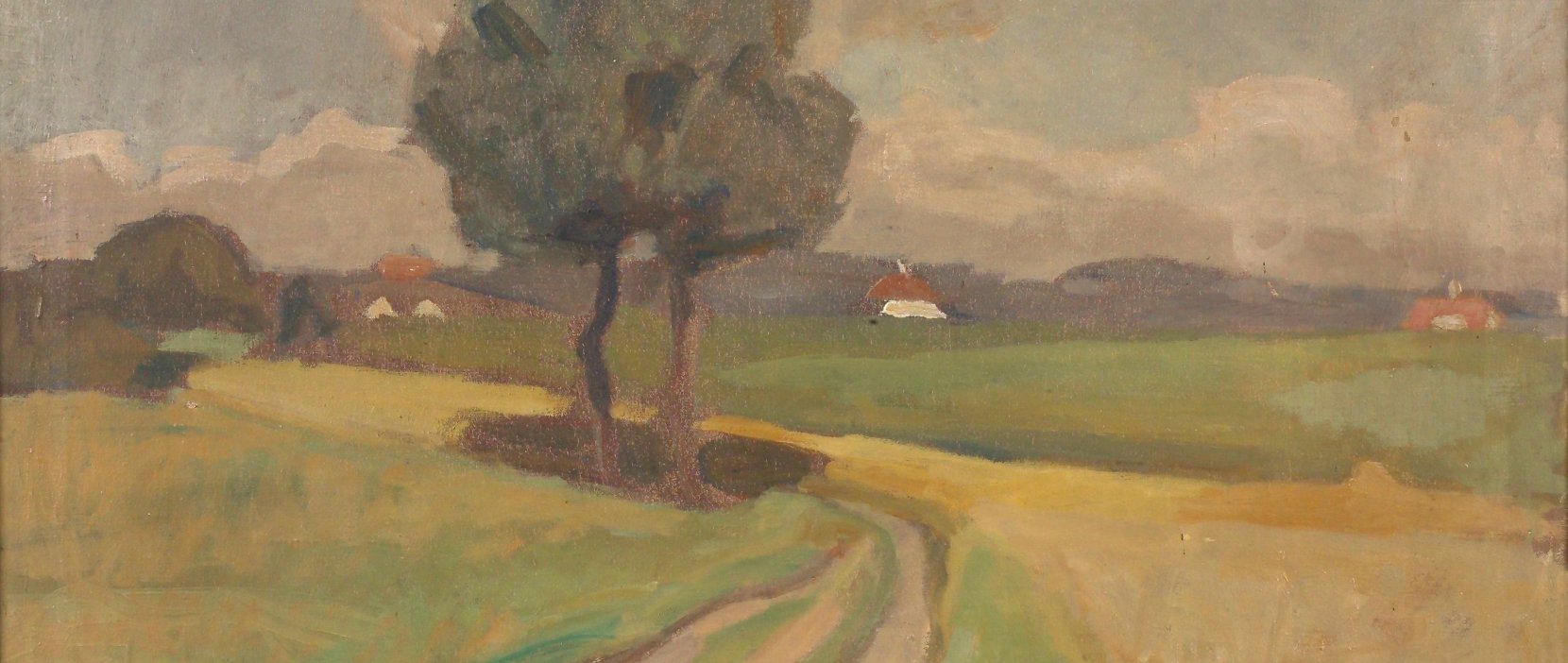Slugten mod Ravnsnæs 1914 Maleri af Majsa Bredsdorff