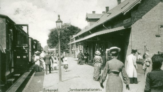 Birkerød Jernbanestation - udateret Foto: Historisk arkiv for Rudersdal Kommune