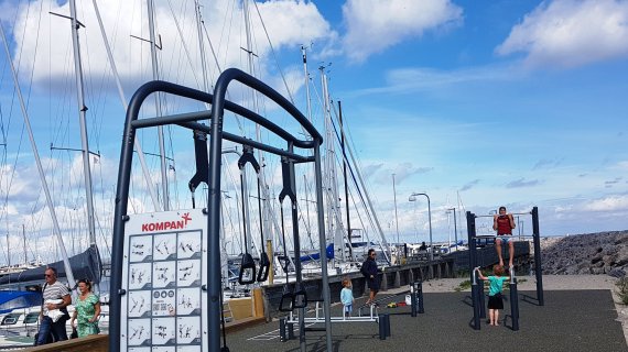 Vedbæk Havn - fitnessplads på sydstranden 