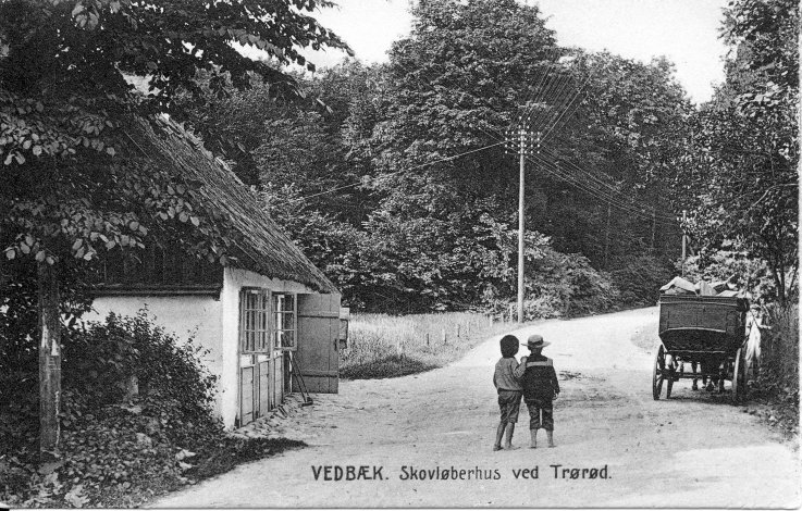 Skovløberhus ved Trørød ca. 1910