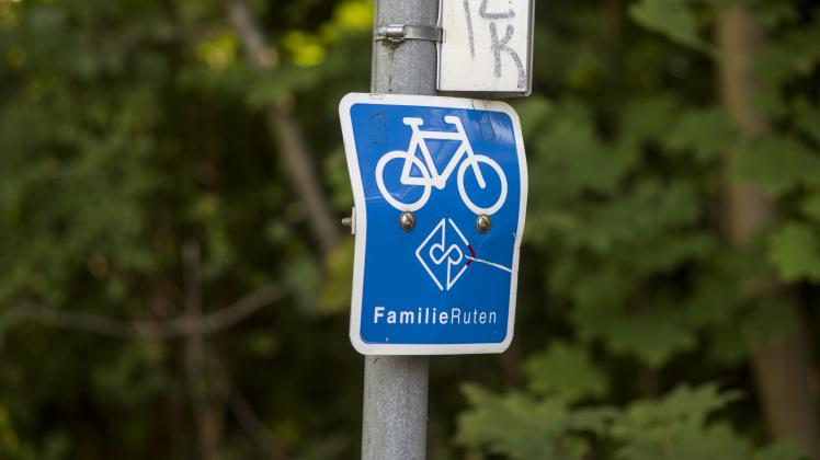 FamilieRutens blå cykel-skilt
